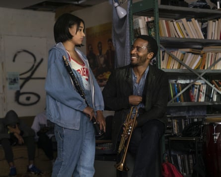 Amandla Stenberg and Andre Holland in The Eddy.