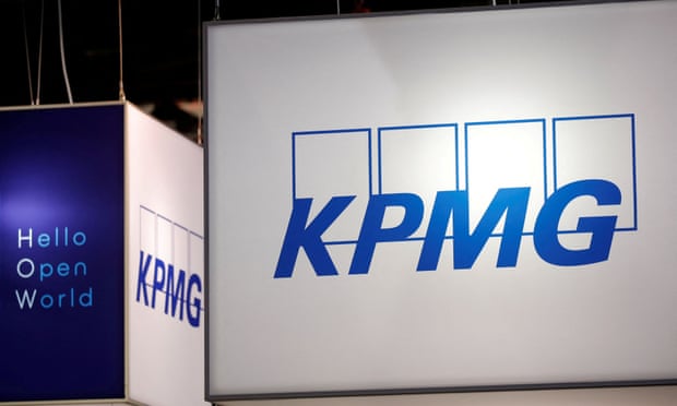 KPMG logo at VivaTech fair in Paris