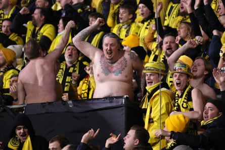 Fans of Bodø/Glimt show their support