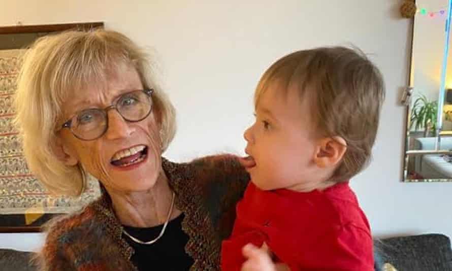 Mary Fletcher with her great grandson Otis.
