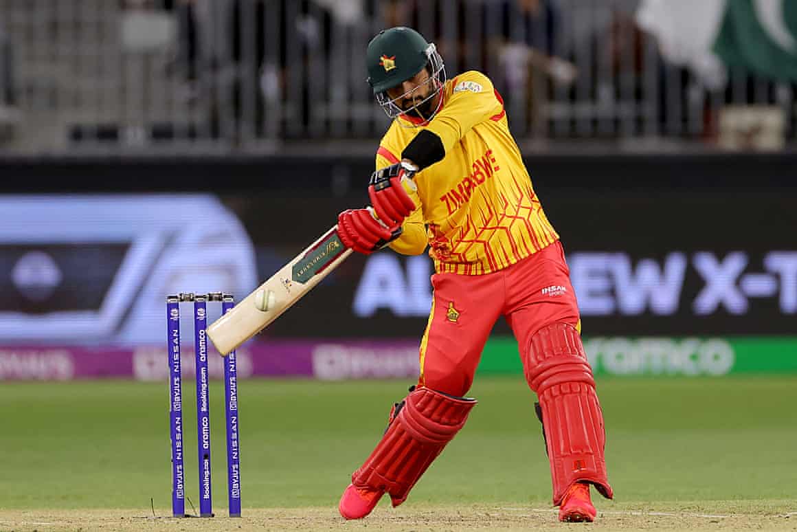 Sikandar Raza in action for Zimbabwe