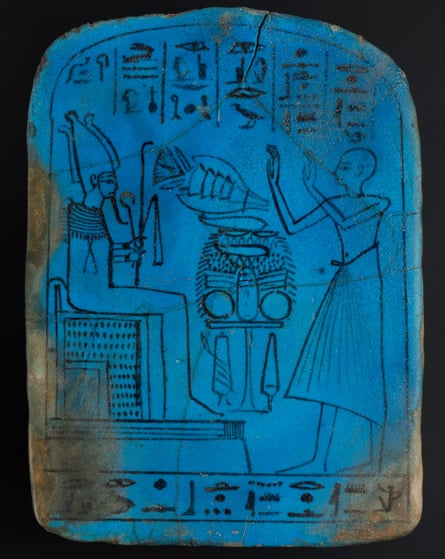 Commemorative stela of the faience maker, Rekhamun, 1295-1186BC.