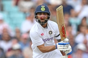 Virat Kohli on his way to his half-century.