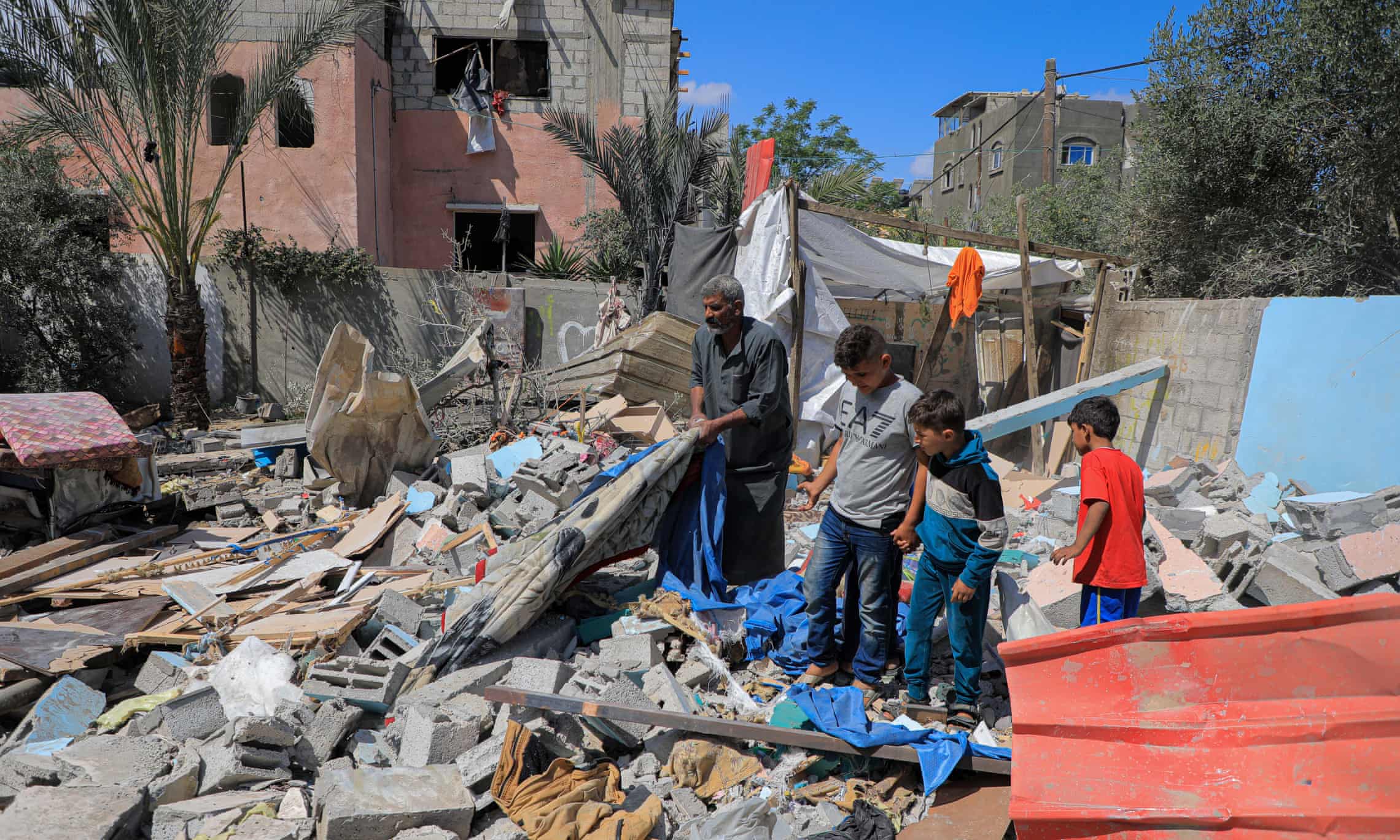 Rafah rubble on May 7