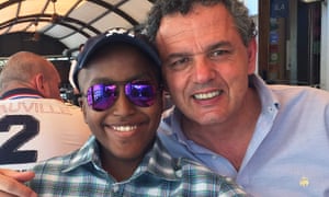 Leonardo Fabbretti and his adopted son, Dama