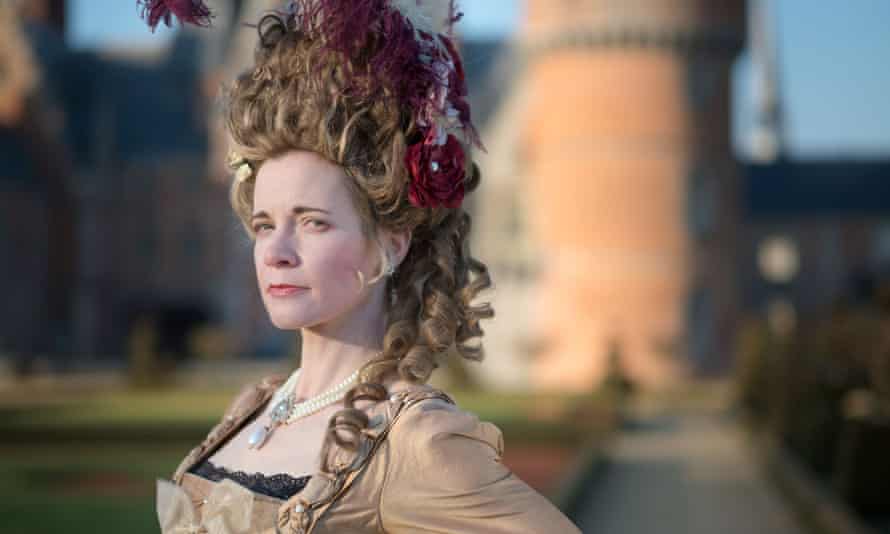 Lucy Worsley as Marie Antoinette in Royal History’s Biggest Fibs.