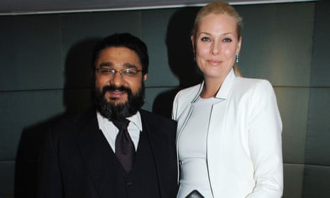 Angad Paul with his wife, Michelle Bonn