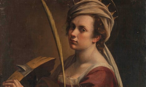 Self Portrait as Saint Catherine of Alexandria by Artemisia Gentileschi.