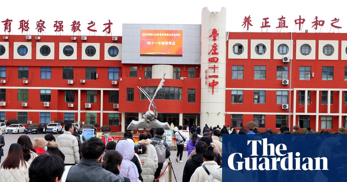 Millions in China cram for civil service exam and the hope of a job for life