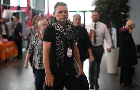 Dale Vince, the Labour donor and green energy entrepreneur, arriving at conference this morning.