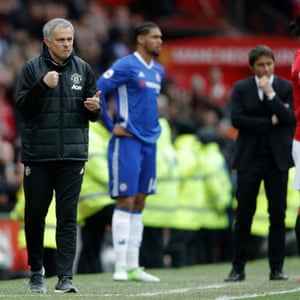 Jose Mourinho relishes his win with Manchester United over his old club