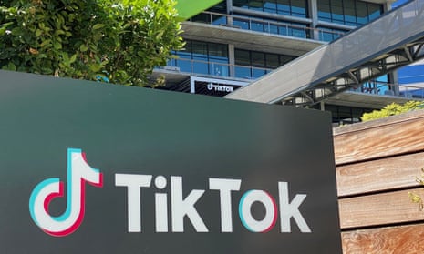 Tiktok logo outside a building