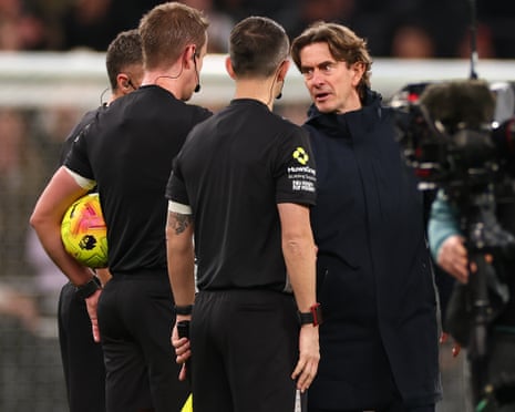The game is gone': Thomas Frank fumes over VAR decisions in Spurs loss | Tottenham Hotspur | The Guardian
