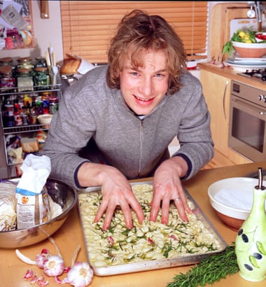 Hands-on touch … Oliver in The Naked Chef in 1999.