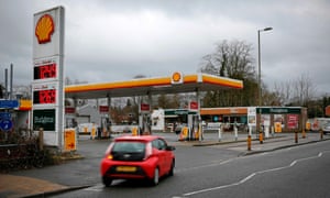 a shell petrol garage