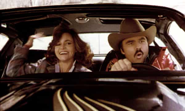 Sally Field und Burt Reynolds in Smokey and the Bandit, 1977.
