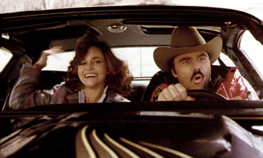 Those were the days, my friend … Sally Field and Reynolds in Smokey and the Bandit.