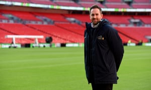 Karl Standley at Wembley. ‘We’ve all really come together,’ he says of groundstaff nationwide.