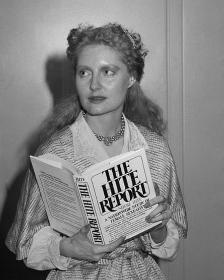 Holding The Hite Report in 1976.