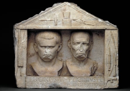 Marble relief depicting Publius Licinius Philonicus and Publius Licinius Demetrius.