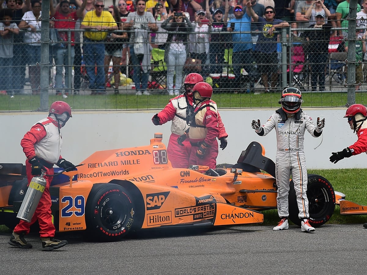 Fernando Alonso S Indy 500 Debut Was Superb But His Engine Let Him Down Again Sport The Guardian