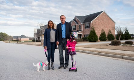 Jack Barsky with his third wife, Shawna, and their daughter, Trinity.