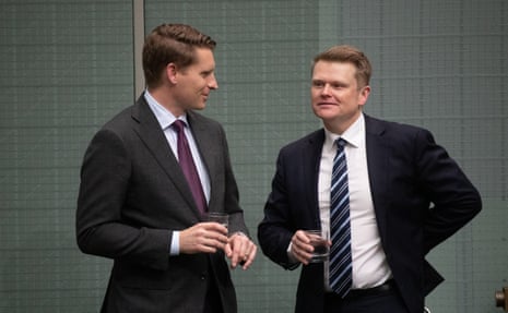 Keith Wolahan, right, and Andrew Hastie
