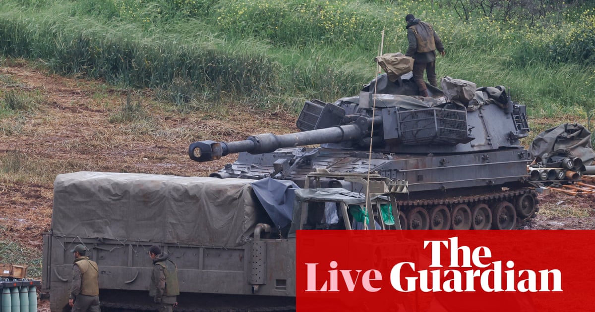 Middle East crisis live: Netanyahu orders expansion of invasion of southern Lebanon; Iranian forces wait for US ground troops