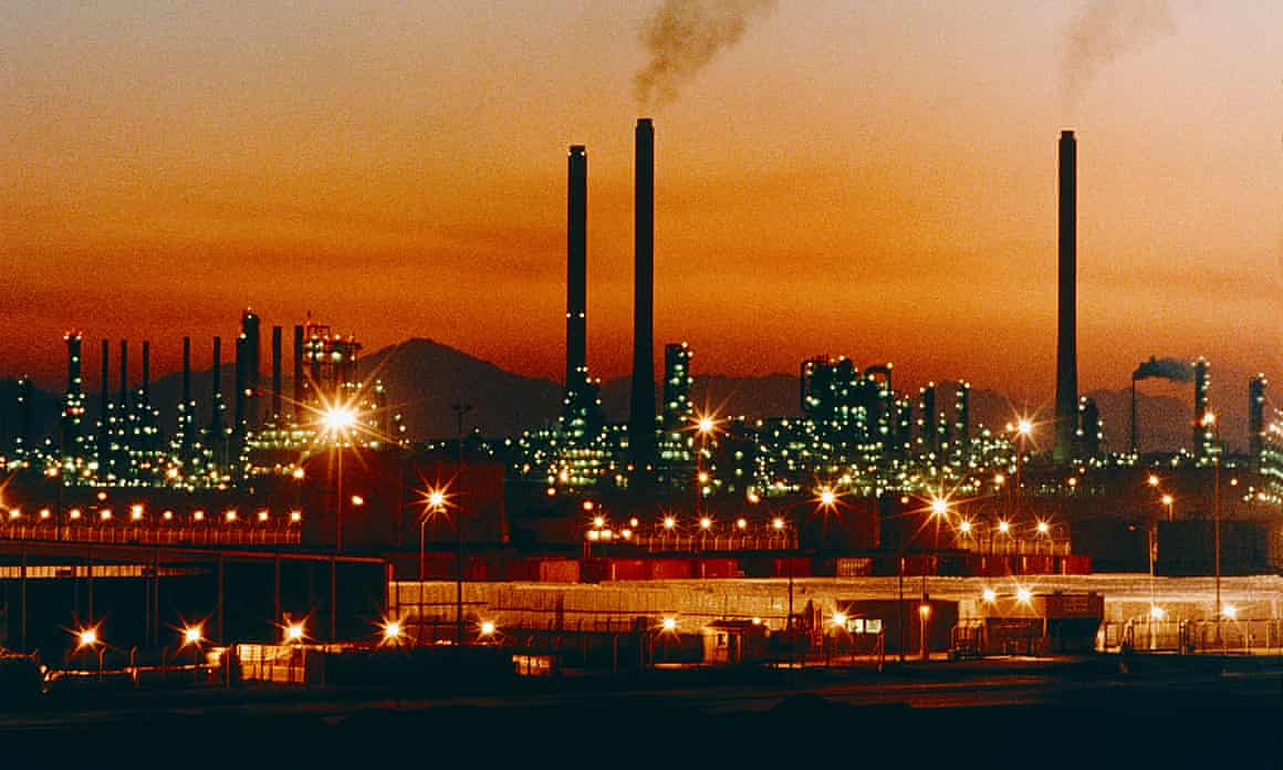 An oil refinery in Saudi Arabia