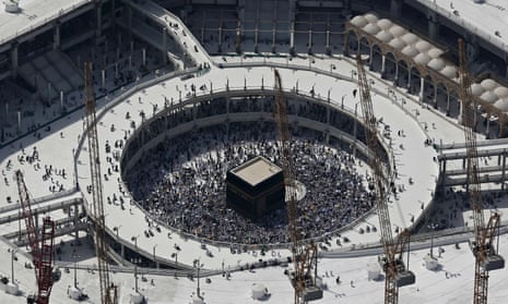 Aerial view of the Grand Mosque, Mecca