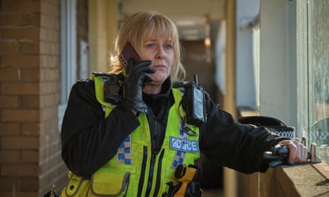 Sarah Lancashire as Sgt Cawood, more Robocop than little old granny. 