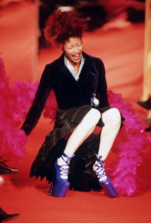 The famous fall at Vivienne Westwood’s show in Paris, 1993