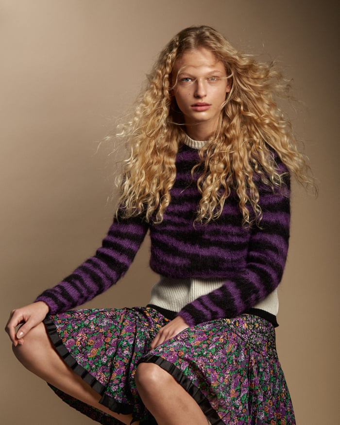 Model Frederikke wears a coach look