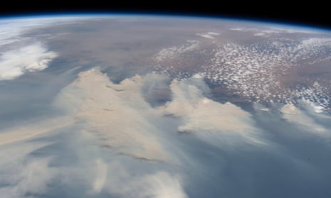 Smoke from Australia’s unprecedented bushfires as seen from the International Space Station on January 4