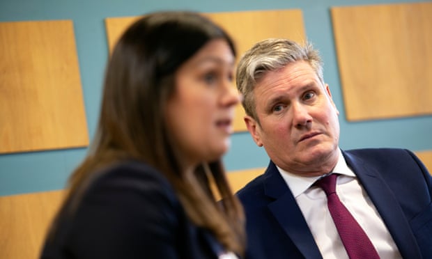 The Labour party leader, Keir Starmer, and Lisa Nandy, the shadow levelling up secretary