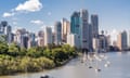 Brisbane Skyline<br>View of skyscrapers from Kangaroo Point.