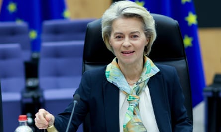 European Commission president Ursula von der Leyen in Brussels, Belgium, 14 February 2024