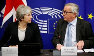 Theresa May and Jean-Claude Juncker in Strasbourg, 11 March 2019