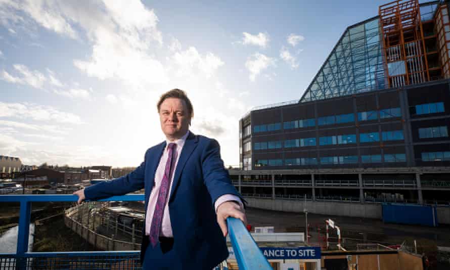 Toby Lewis, CEO of the Sandwell and West Birmingham Hospitals trust, at the site of the Midland Metropolitan Hospital, Birmingham.