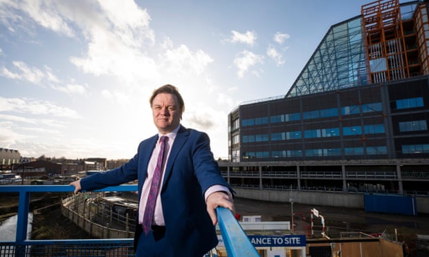 Toby Lewis, CEO of the Sandwell and West Birmingham Hospitals trust, at the site of the Midland Metropolitan Hospital, Birmingham.