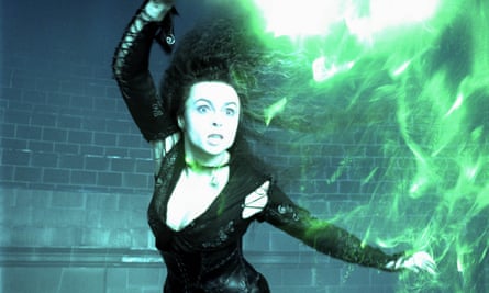 Helena Bonham Carter as Bellatrix Lestrange in Harry Potter and the Order of the Phoenix.