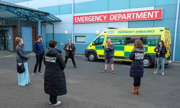 As in life, so in drama. the cast and crew of Casualty have to adhere to social distancing rules.