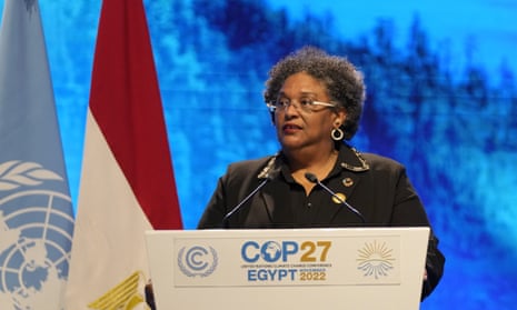 Mia Mottley, prime minister of Barbados.