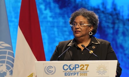 Mia Mottley, prime minister of Barbados.