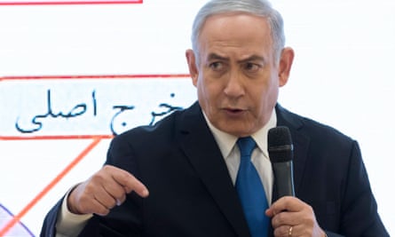 Benjamin Netanyahu on Israeli television, describing how Iran has continued with its plans to make nuclear weapons.