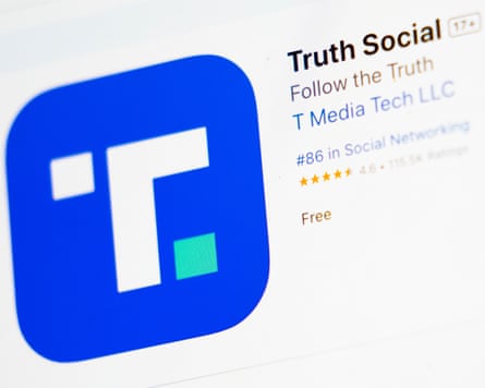 Trump Truth Social logo.
