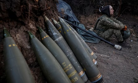 The 1148th separate artillery brigade of Ukraine uses a M777 howitzer to fire towards Russian forces in the Donetsk region.