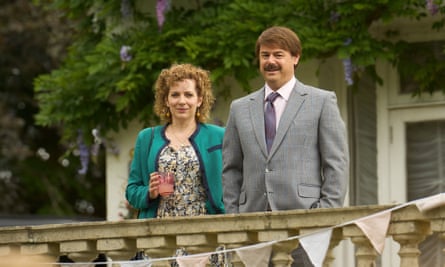With Katherine Parkinson in Rivals.