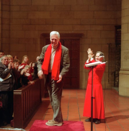 Ned Rorem during a performance of his work at St Thomas' Church in New York in 2003.