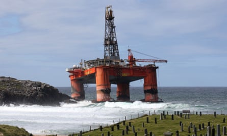 The Transocean Winner aground on the Isle of Lewis